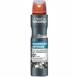 L'Oreal Men dezodorant Magnesium Defense 150 ml hipoalergiczny